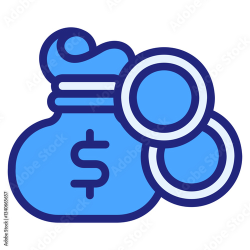 Income blue icon
