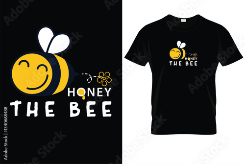 Canvastavla Honey The Bee T-Shirt – Cute Nature-Inspired Insect Lover Tee
