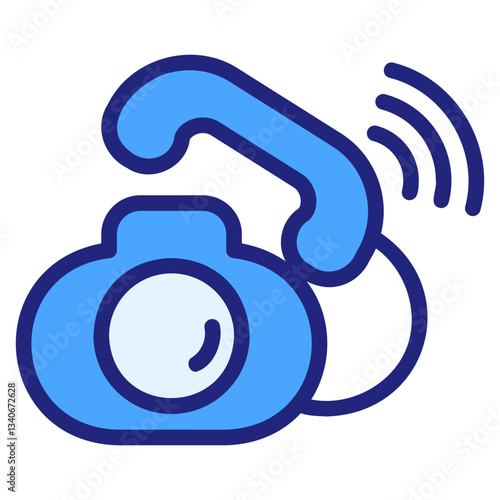 Telephone blue icon