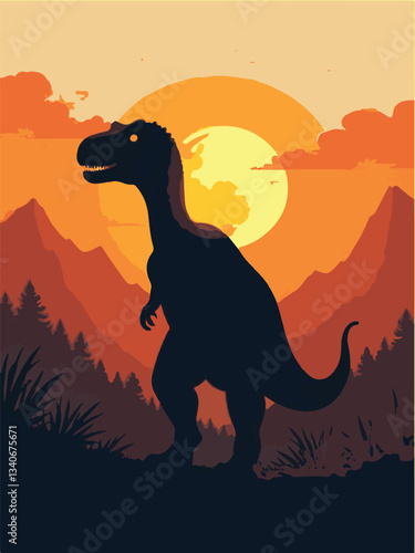 Cartoon Dinosaur Vector | Cute Prehistoric Animal Clipart for Kids