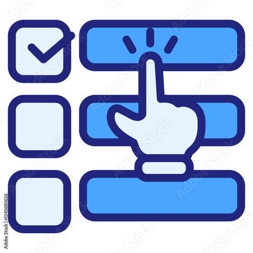 Priority blue icon