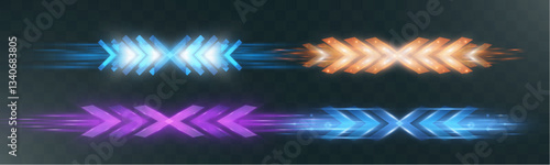 Futuristic speed background with glowing arrows, motion blur, digital technology concept, fast-moving elements, dynamic light trails, high-tech energy flow, acceleration effect, sci-fi motion design.	