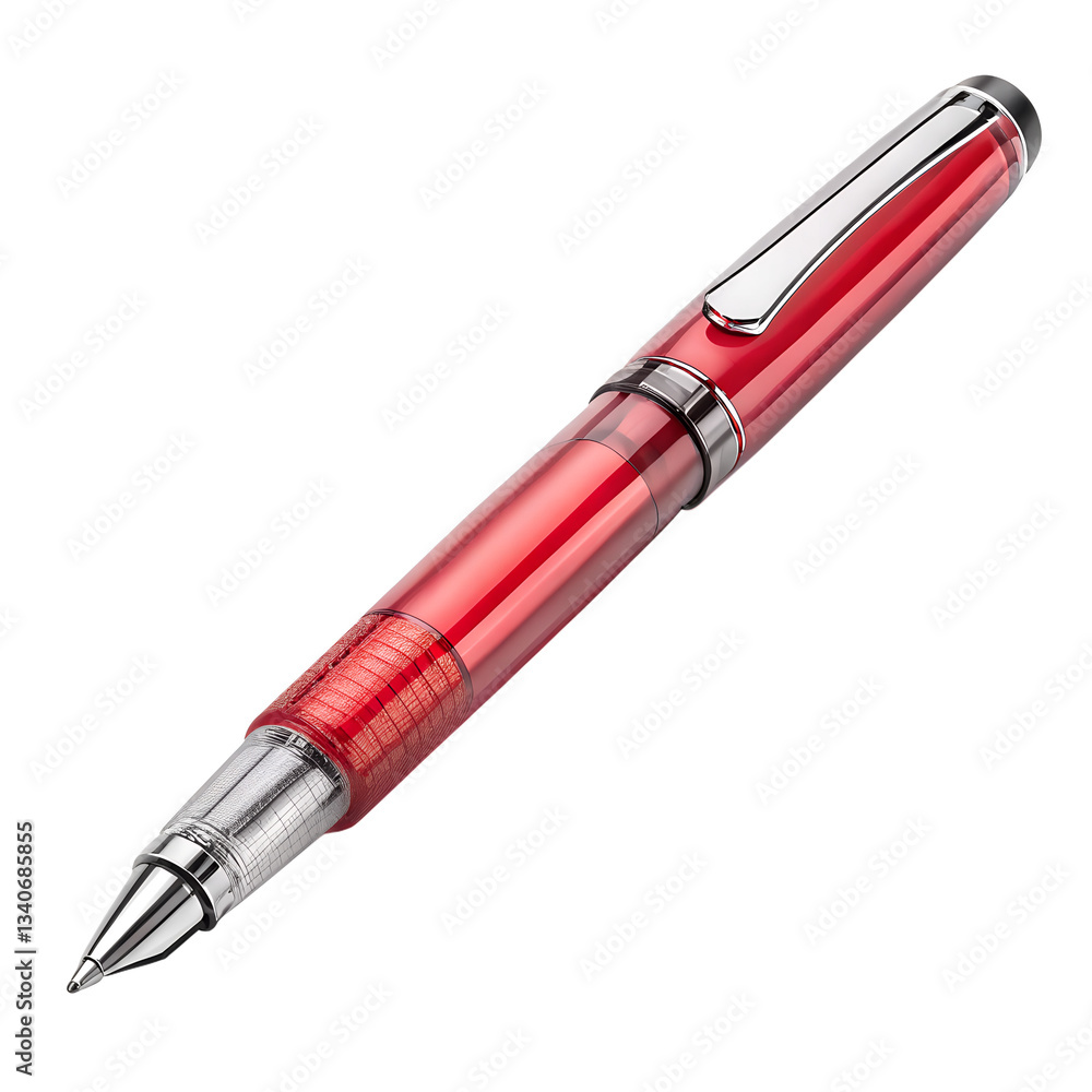 Single gel pen on a white background, isolated and clean Single gel pen on a white background, isolated and clean