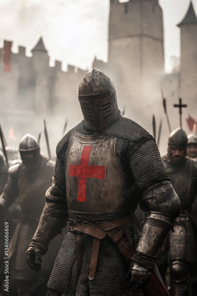 Medieval knight in armor, participating in battle scene, historical reenactment, strength, courage, teamwork, adventurous spirit, epic saga, storytelling. Medieval knight in armor, participating in battle scene, historical reenactment, strength, courage, teamwork, adventurous spirit, epic saga, storytelling.
