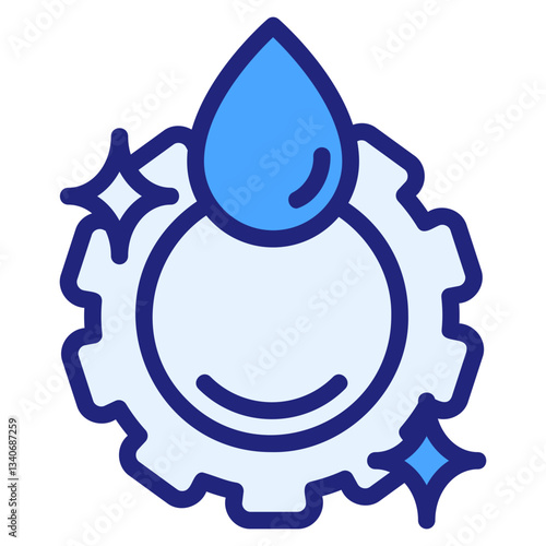 Slika na platnu Stainless blue icon