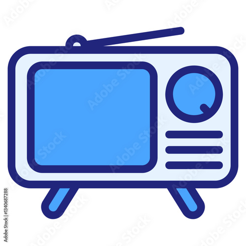 Television blue icon