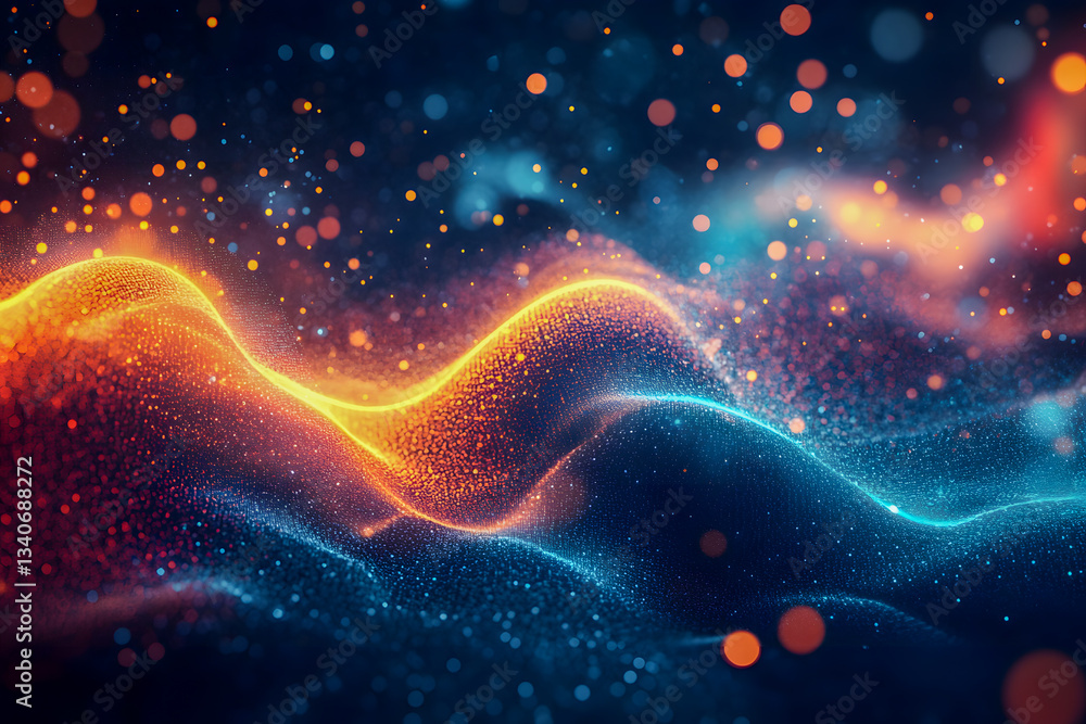 Futuristic Abstract Energy Waves Futuristic Abstract Energy Waves