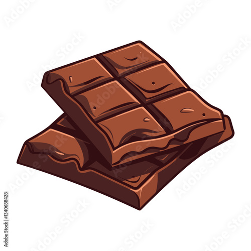Chocolate vector confectionery illustration dessert vector