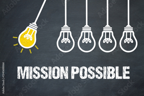 Schilderij op canvas Mission possible
