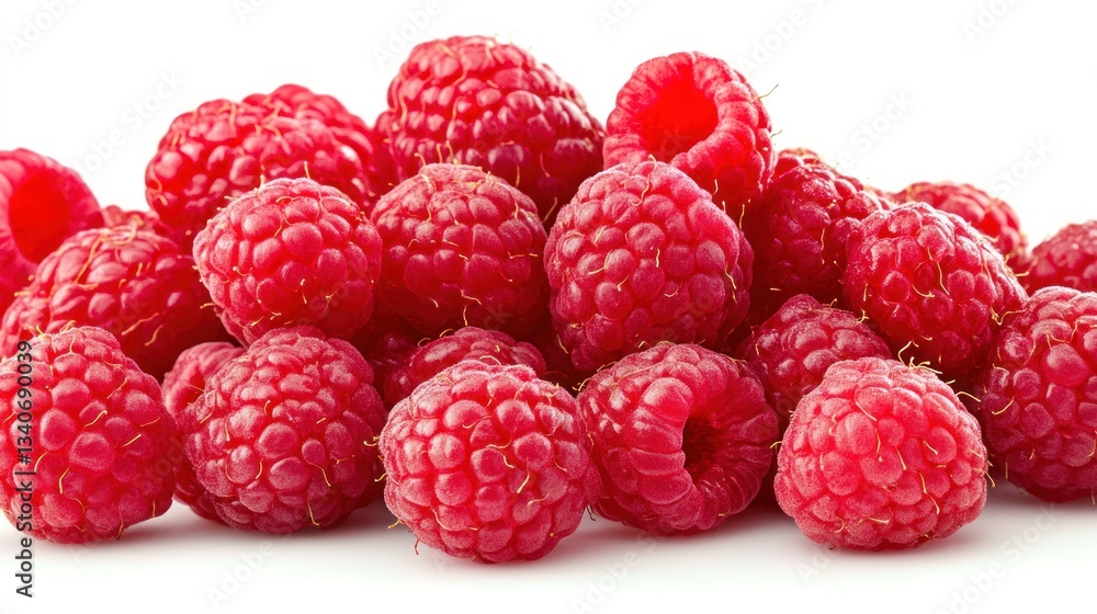 A Delicious Pile of Fresh Raspberries A Delicious Pile of Fresh Raspberries