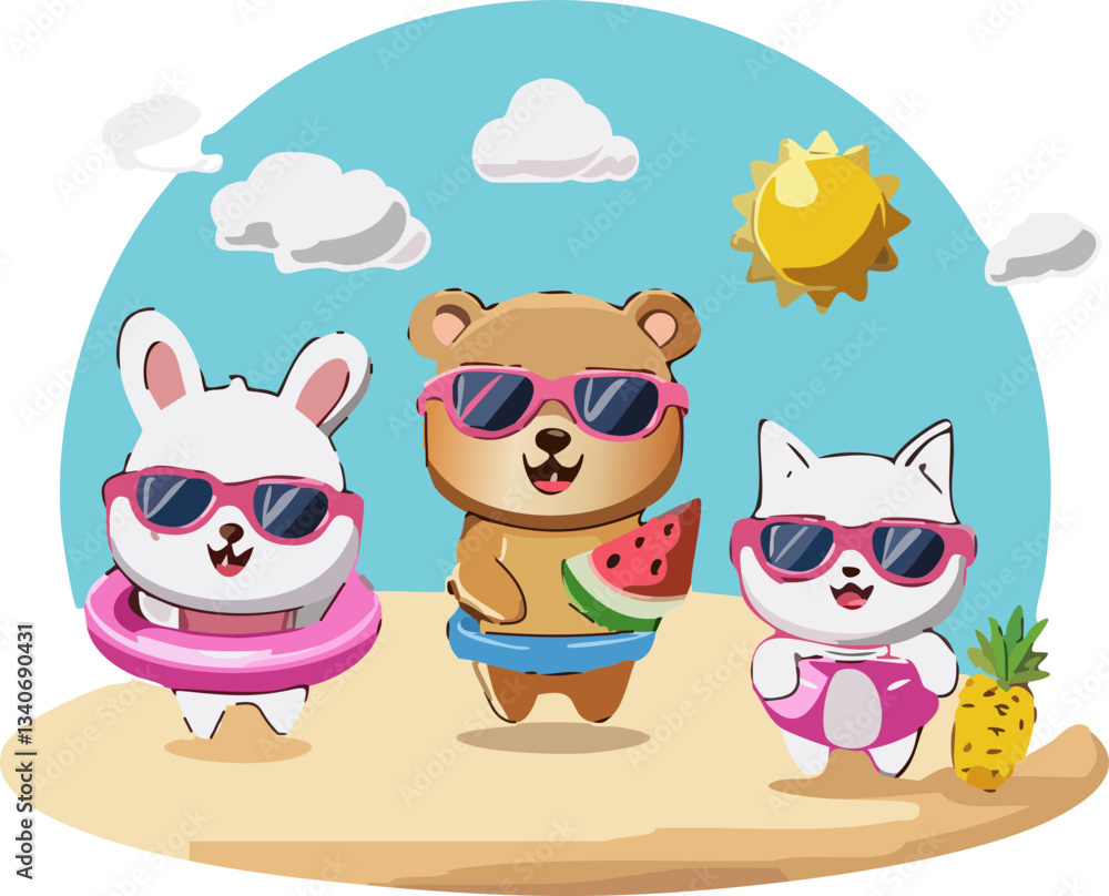 Fototapeta premium dog and cat