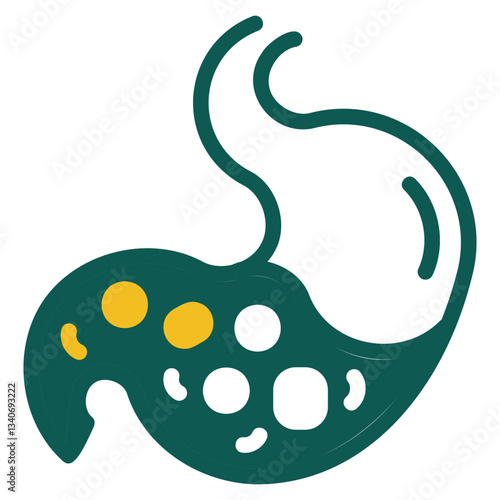 Stomach green icon