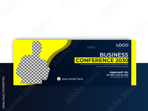  business web banner template, social media marketing facebook cover