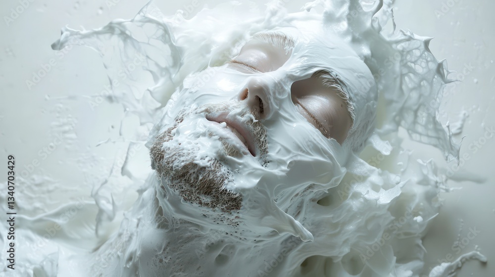 Obraz premium Shaving foam --ar 16:9