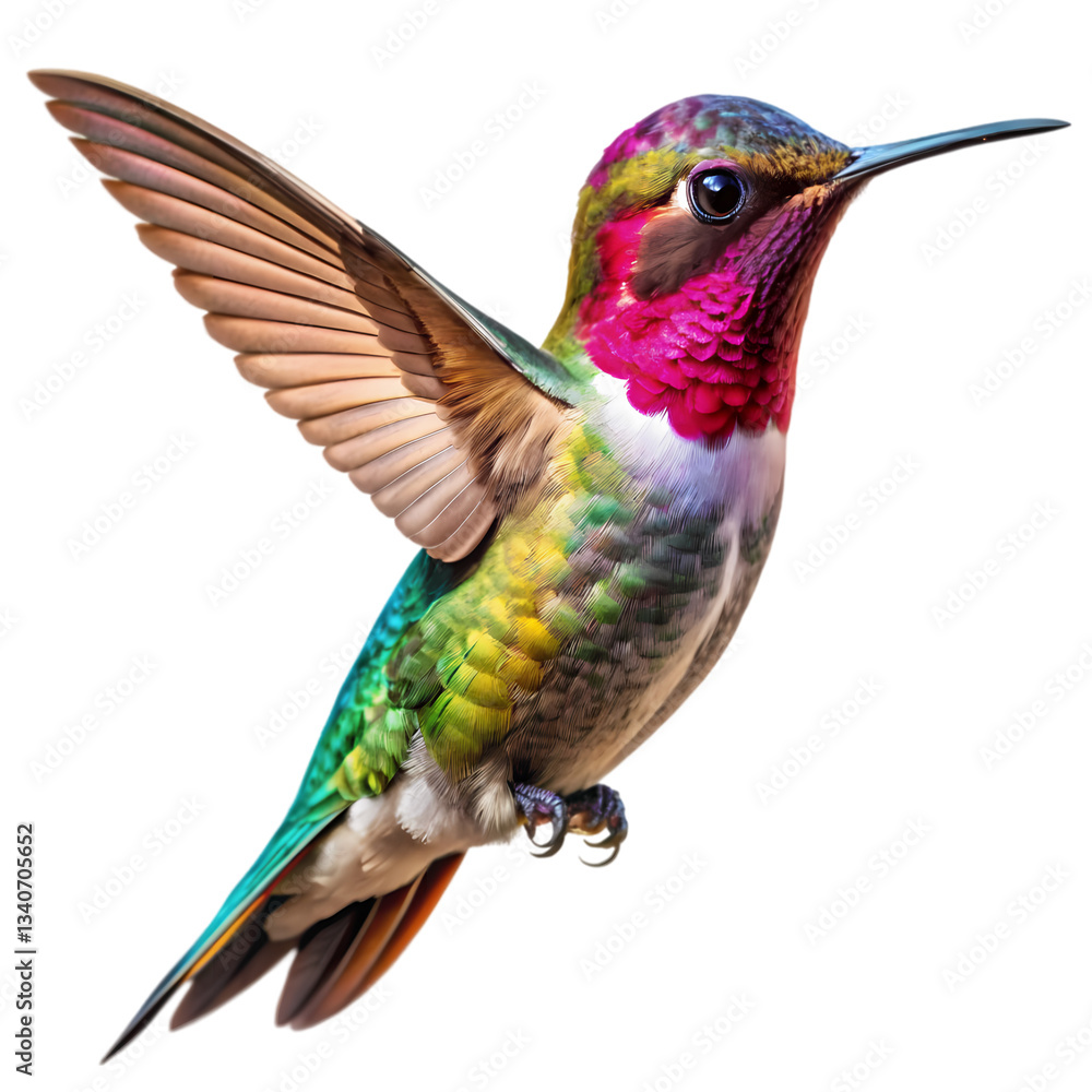 Obraz premium Anna's Hummingbird: Stunning Image isolated on transparent background