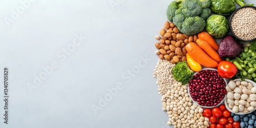 Wallpaper Mural Holistic Nutrition Visualization Minimalist Colorful Whole Foods Palette Showcasing Balanced Diet Diversity for Wellness-Driven Consumers and Health Content Creators Torontodigital.ca