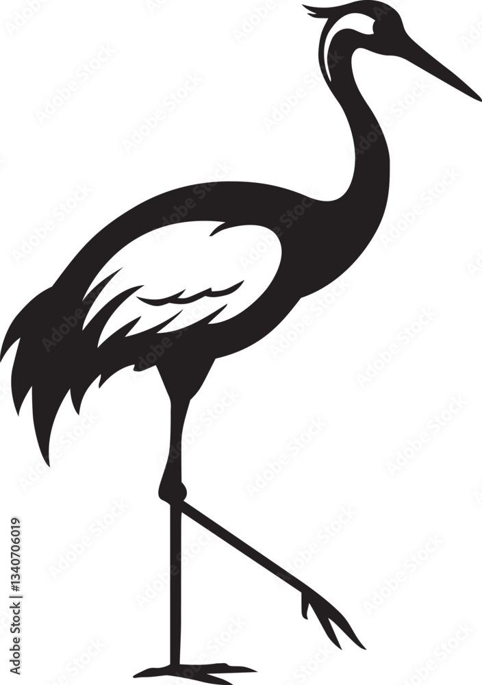 Obraz premium vector illustration of a crane