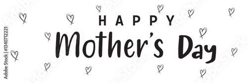 Happy Mothers Day typography poster