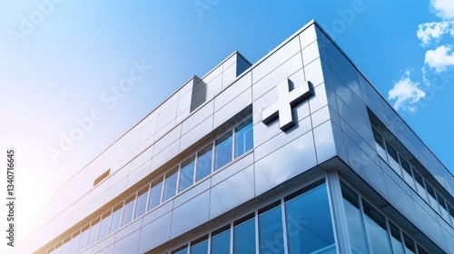 Healthcare facility with a modern medical building exterior.