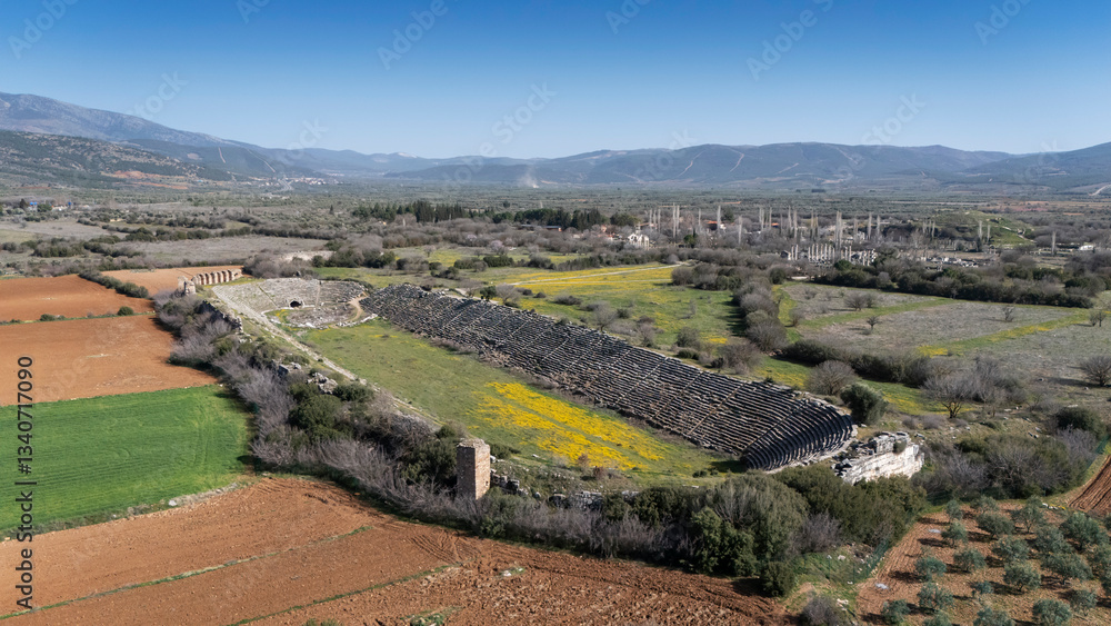 Afrodisias Ancient city. (Aphrodisias). The common name of many ancient cities dedicated to the goddess Aphrodite. The most famous of cities called Aphrodisias. Karacasu - Aydin, TURKEY
