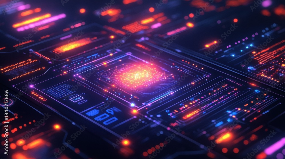 Abstract Representation of Machine Learning and Deep Learning Concepts in Tech Abstract Representation of Machine Learning and Deep Learning Concepts in Tech