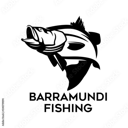 barramundi fishing illustration logo vector image t shirt