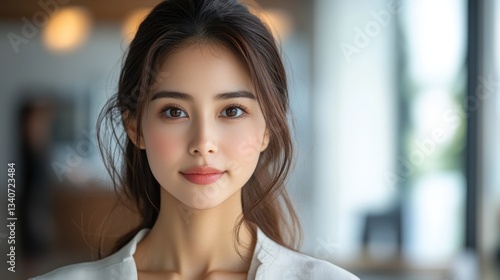 Free Download Portrait of a Calm and Confident Young Woman - GFXLoad