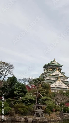 Wallpaper Mural Serene Osaka Castle Garden Panorama Torontodigital.ca