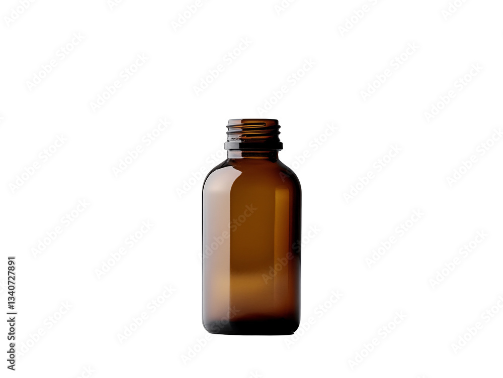 a brown bottle with a cap a brown bottle with a cap