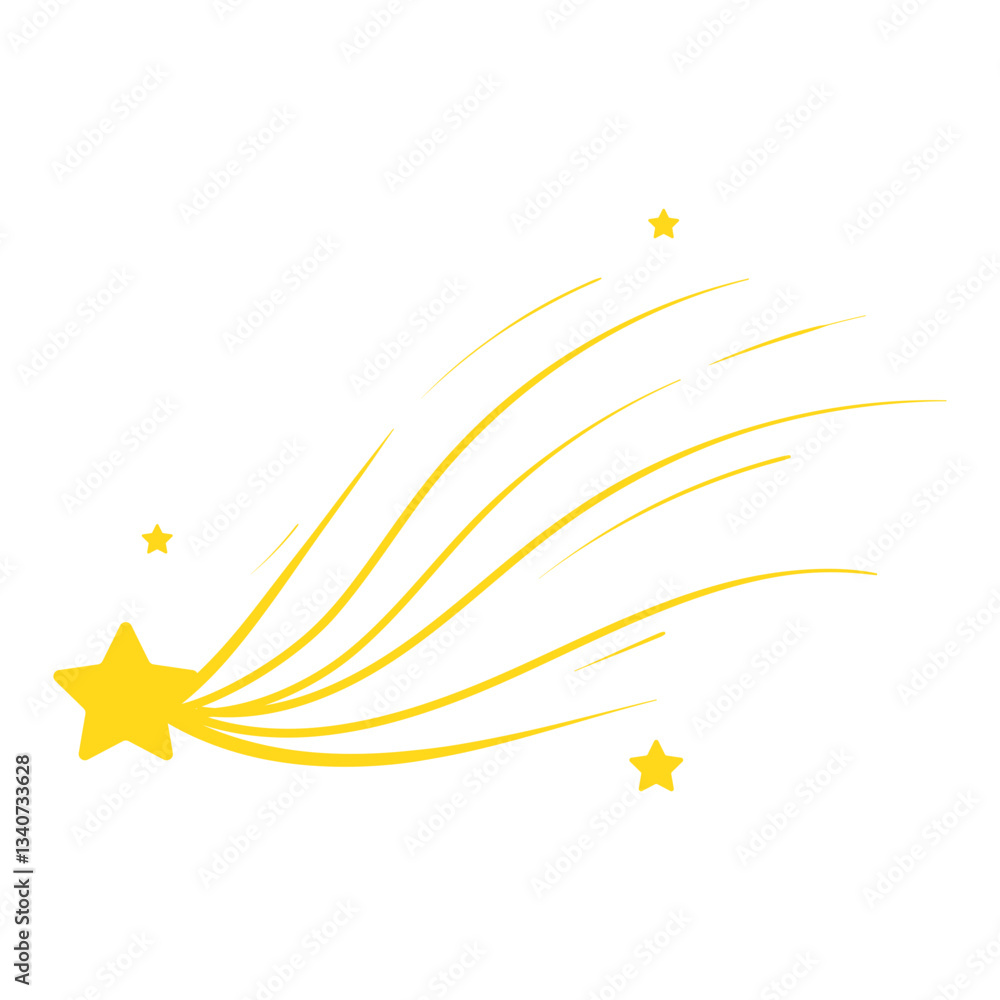 Fototapeta premium Shooting Star Illustration