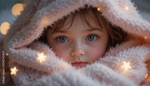 Vintage Doll Face Close-Up in Night Setting