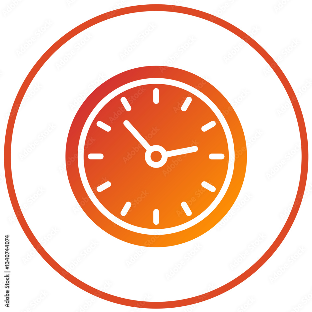 Vector Design Clock Icon Style Vector Design Clock Icon Style