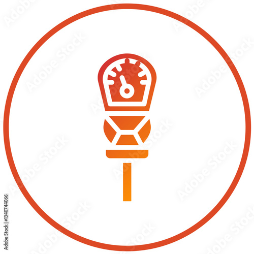 Vector Design Parking Meter Icon Style