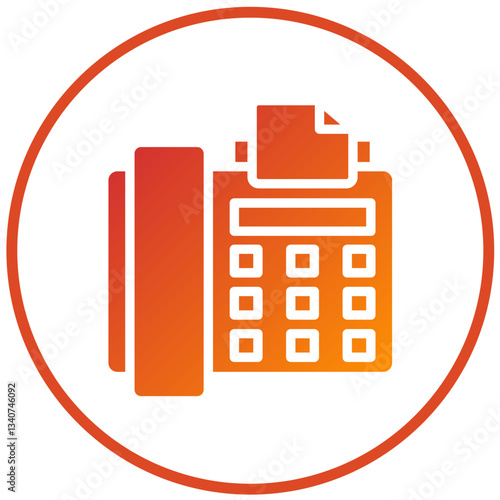 Vector Design Fax Icon Style