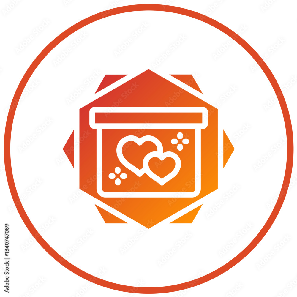 Vector Design Wedding Gift Icon Style Vector Design Wedding Gift Icon Style
