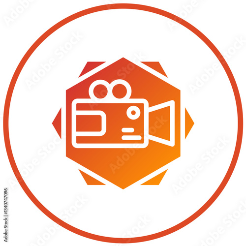 Vector Design Video Camera Icon Style