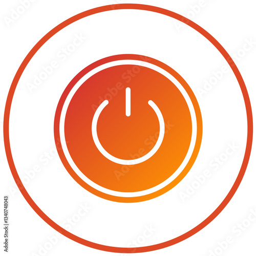 Vector Design Power Button Icon Style