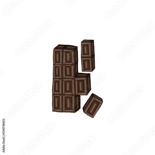 a bar of bitter dark chocolate.