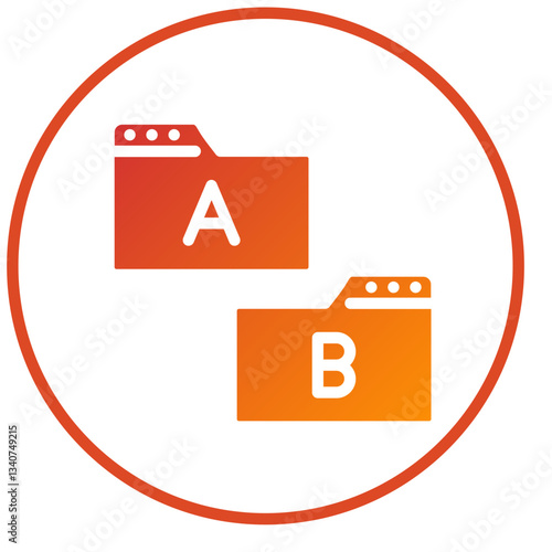 Vector Design Ab Testing Icon Style