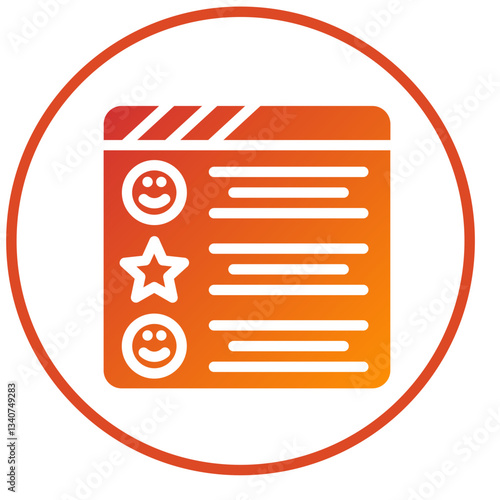 Vector Design Positive Review Icon Style