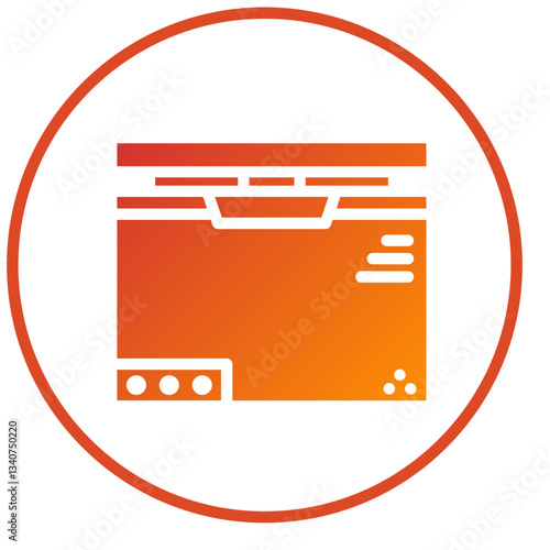 Vector Design Deep Freezer Icon Style