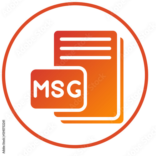 Vector Design MSG Icon Style