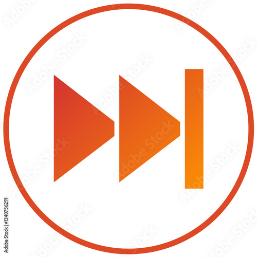 Vector Design Fast Forward Icon Style