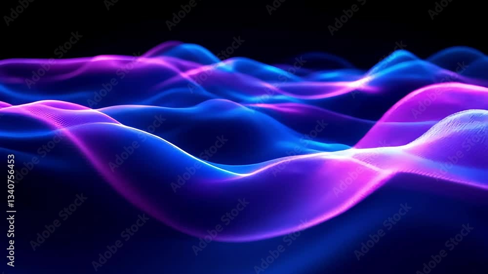Abstract Blue Pink Purple Neon Glowing Waves Background Abstract Blue Pink Purple Neon Glowing Waves Background