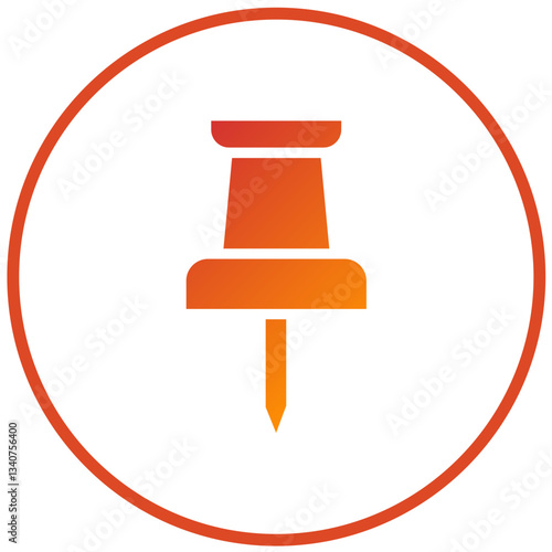Vector Design Push Pin Icon Style