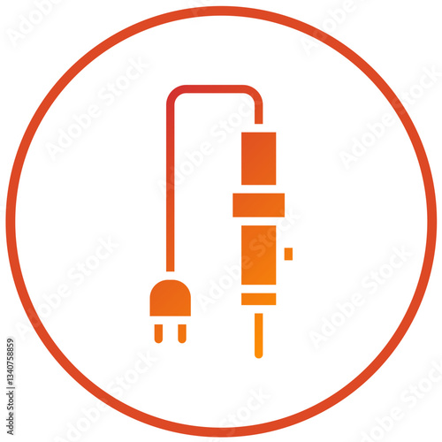 Soldering Iron Vector Design Icon Style