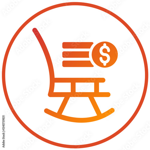 Retirement Fund Vector Design Icon Style
