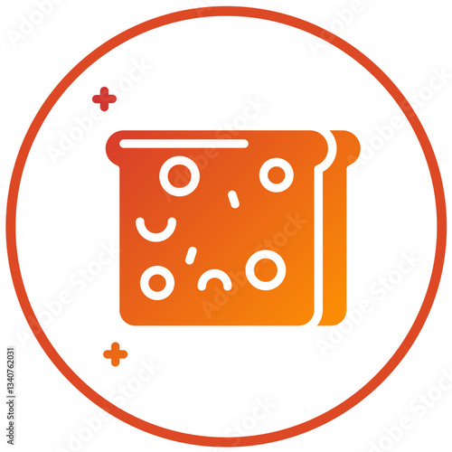 Whole Wheat Bread Vector Design Icon Style