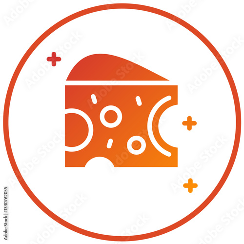 Cheese Vector Design Icon Style