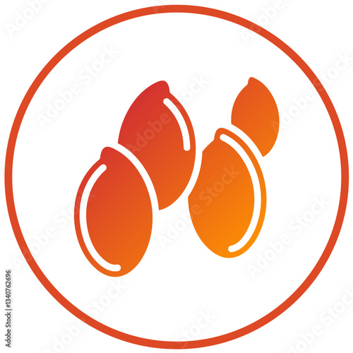 Flaxseeds Vector Design Icon Style